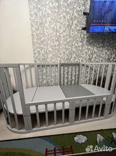 Кроватка-трансформер Nuovita Nido Magia муссон,бук