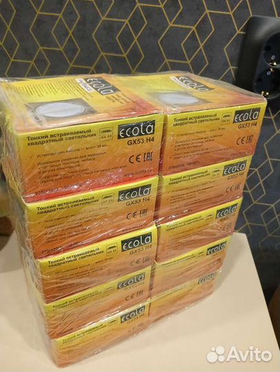 Светильник встраиваемый ecola 18 штук