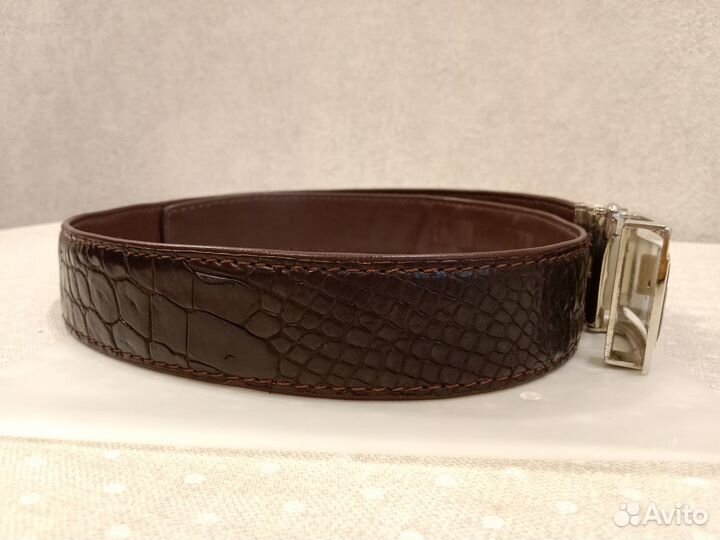 Ремень мужской кожа крокодила