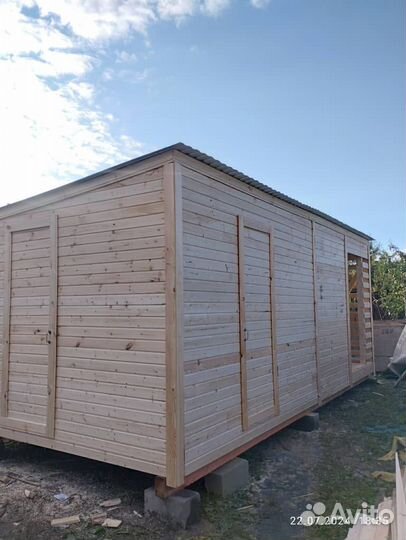 Бытовки хозблоки с дровником 6на3