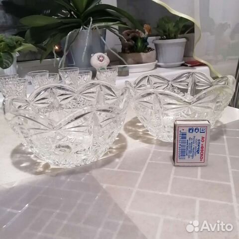 Салатник хрустальные СССР