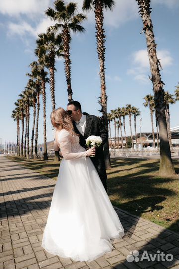 Свадебное платье 46 48 размер, можно беременным