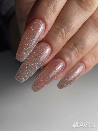 Наращивание ногтей, маникюр с коррекцией