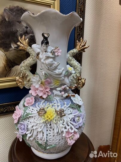 Ваза китайский фарфор винтаж