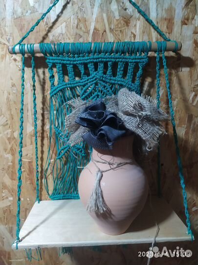 Макраме полка-панно