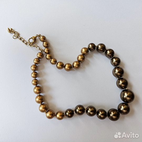 Бусы Carolee Колье Кофейный жемчуг оригинал