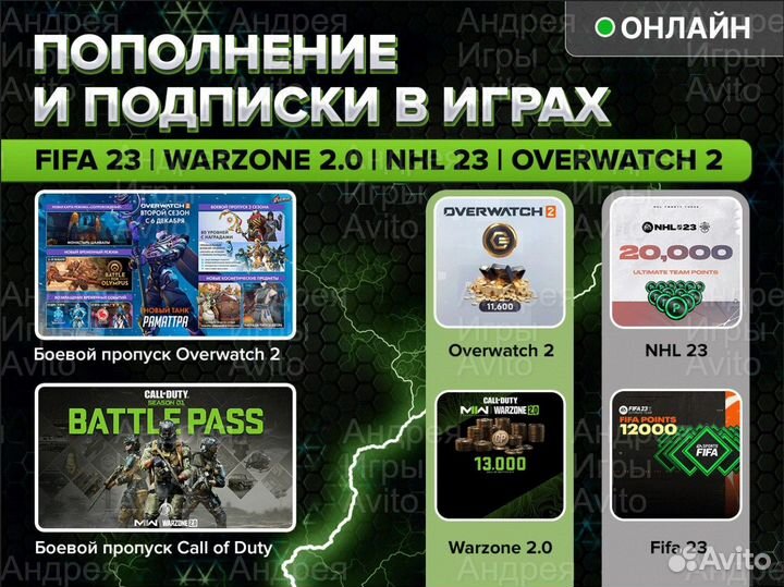 Монеты CP Overwarch 2 Fifa 24 Fut FC Points NHL 24