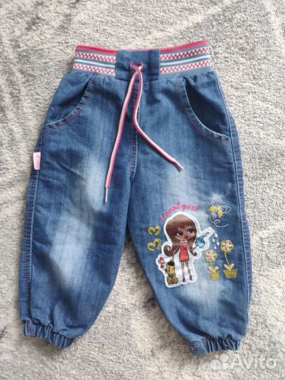 Пакет вещей для девочки 80 86 джинсы