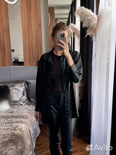 Рубашка Zara оверсайз/ джинсовка