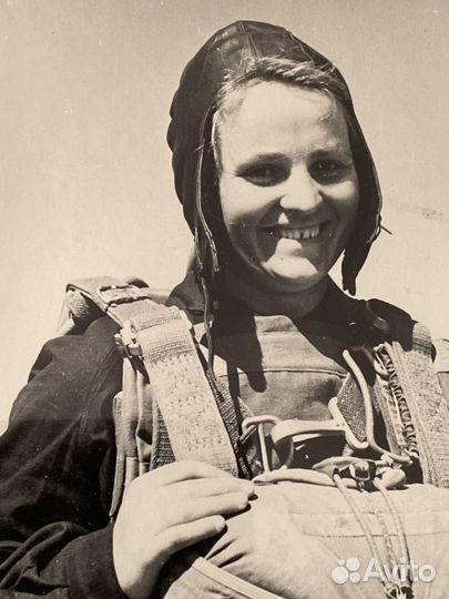 Парашютистка из СССР 1959г. Экипировка, парашют