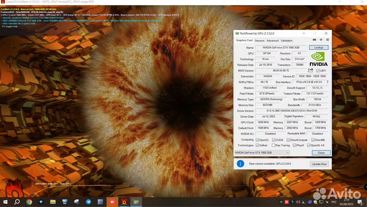 Видеокарта GTX 1060 3gb