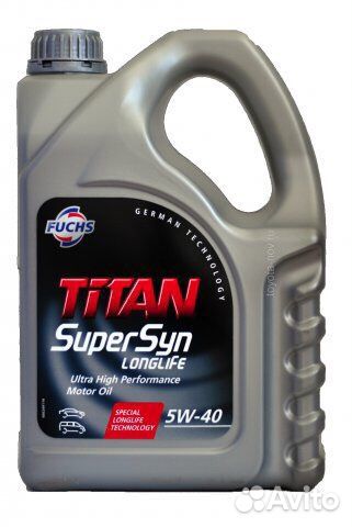 Масло fuchs titan supersyn longlife 5W-40 - 4 л
