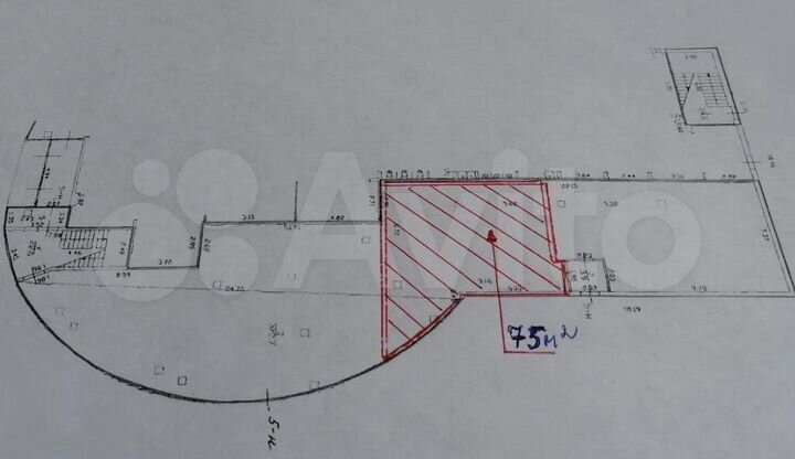 Сдам торговое помещение, 75 м²