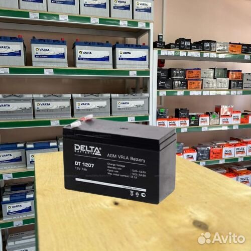 Аккумулятор ибп delta DT 1207 12V 7Ah