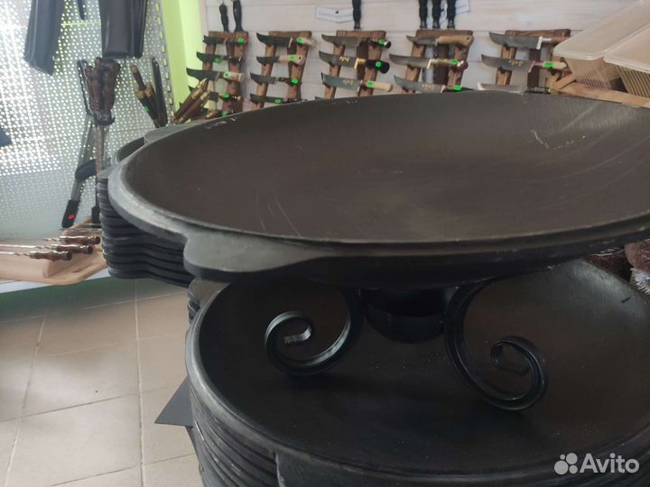 Садж чугунный узбекский с крышкой 50 см