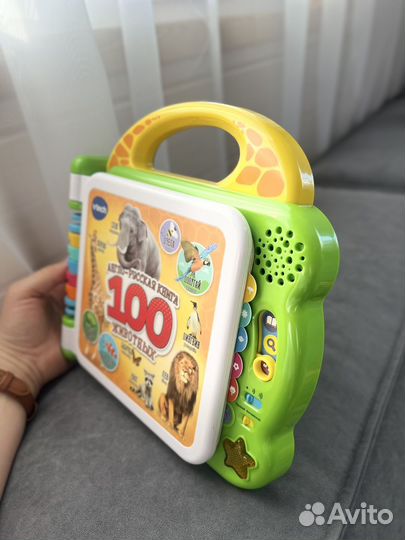 Vtech книга музыкальная 100 животных