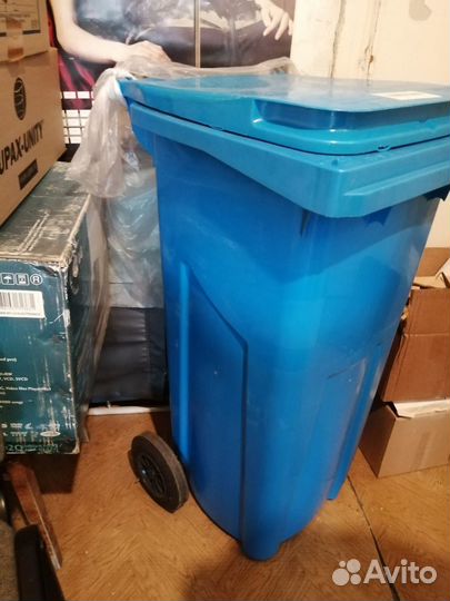 Евроконтейнер мусорный 120 л синий