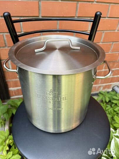 Кастрюля из нержавейки 12л