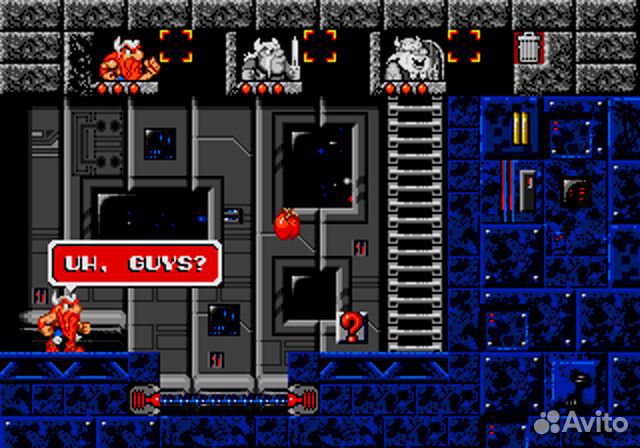 The Lost Vikings Sega, английская версия