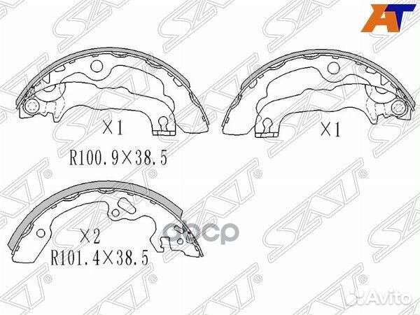 Колодки тормозные зад ford focus 98-04 ST-11216