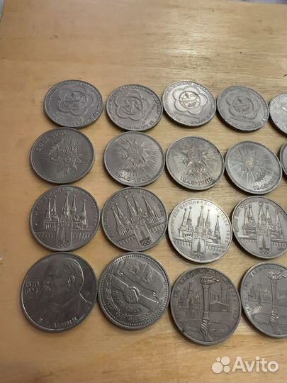Юбилейные монеты СССР 1 рубль