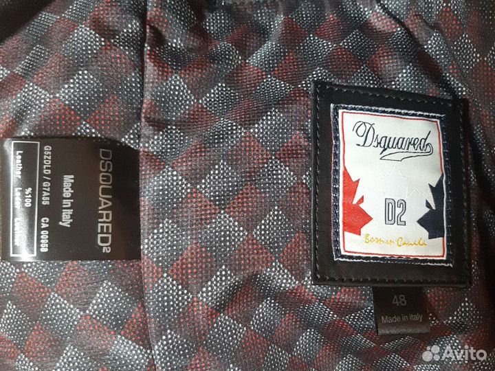 Кожаная куртка мужская новая 48 размер