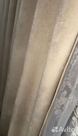 Шторы бархат готовый комплект 140х260
