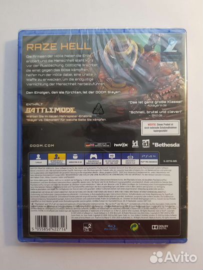 PS4 Doom Eternal Лицензия Полн. на Рус яз (NEW)