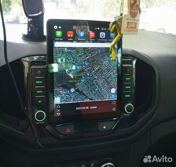 Магнитола 2 din android 9 дюймов бу для Лада