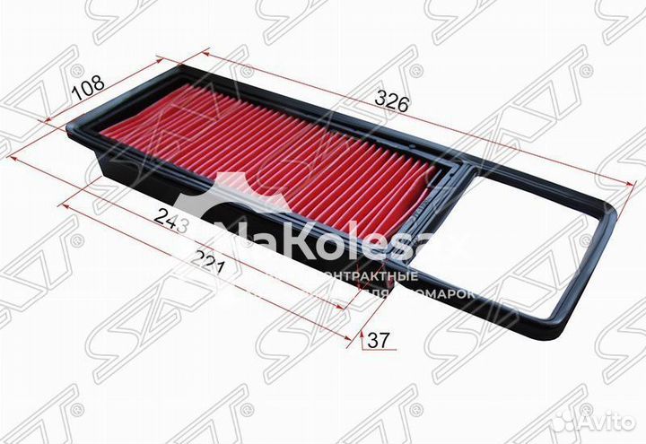 Фильтр воздушный honda FIT/jazz 02-08