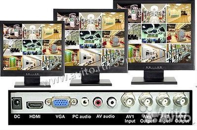 Монитор для видеонаблюдения, простой