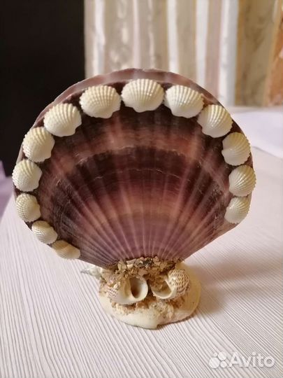 Салфетница из ракушек