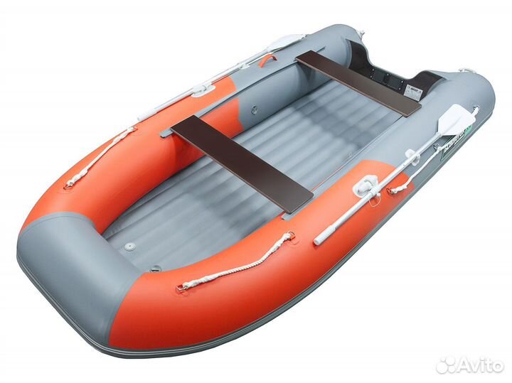 Лодка пвх Gladiator E330S оранжево/темно-серый