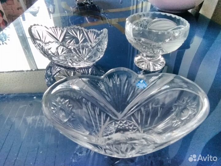 Хрустальная конфетница