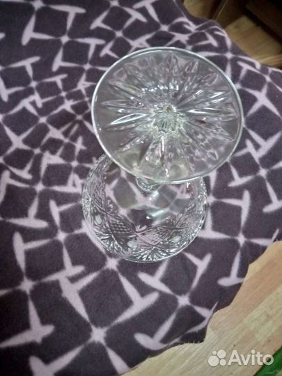 Хрустальная конфетница на ножке СССР