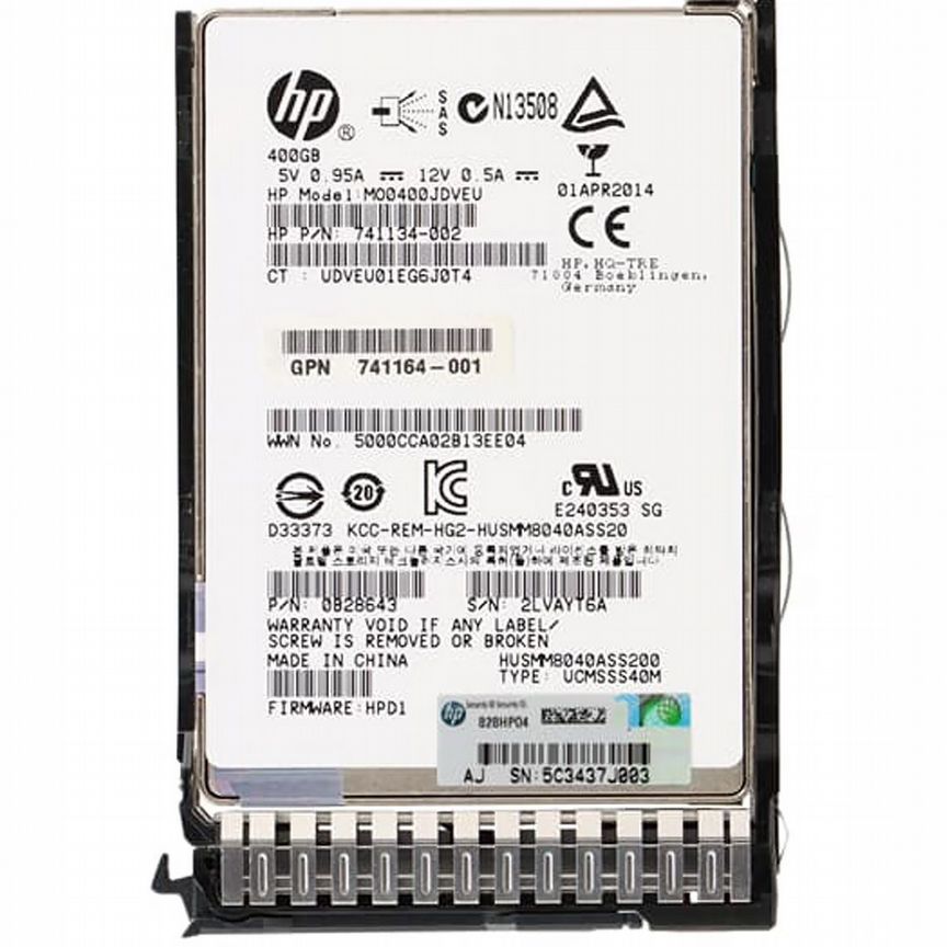 [872388-002] Жесткий Диск Hp 400gb Sas 2,5" Ssd 872388-002
