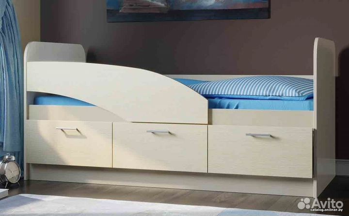 Кровать детская с ящиками