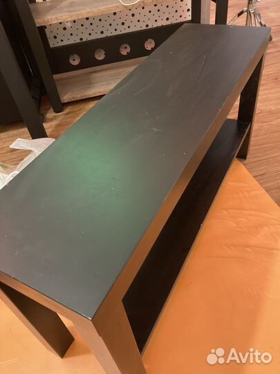 Скамейка IKEA черная стильная