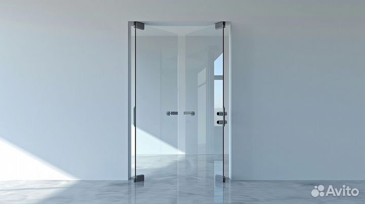 Матовая стеклянная дверь
