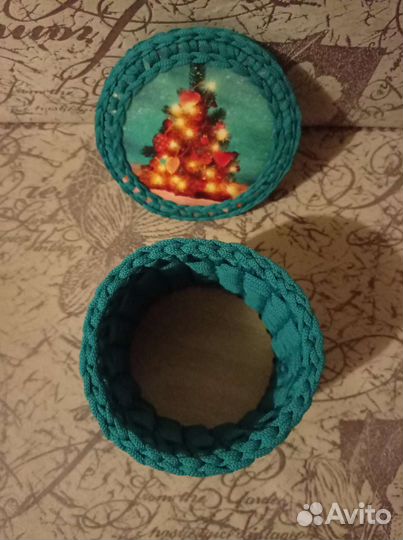 Корзинка из полиэфирной нити