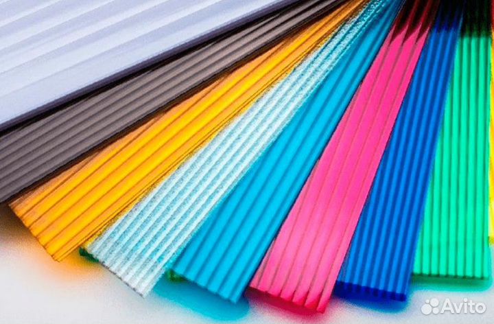 Сотовый поликарбонат 8мм цветной