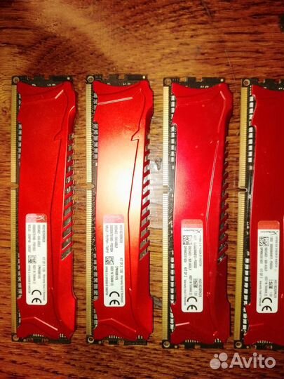 Оперативная память HyperX savage Red DDR3 1866 мгц