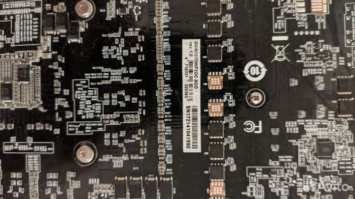 Видеокарта Gigabyte GeForce GTX 1070 8 GB WF OC