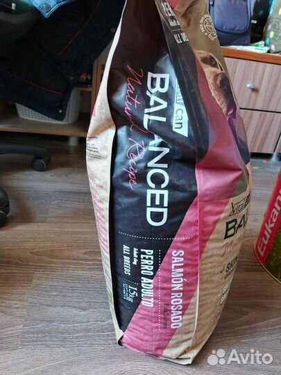 Корм для собак vitalcan balanced 15кг с рыбой