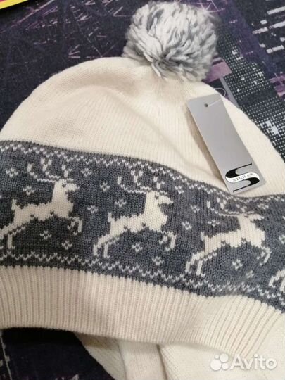 Комплект шапка, шарф