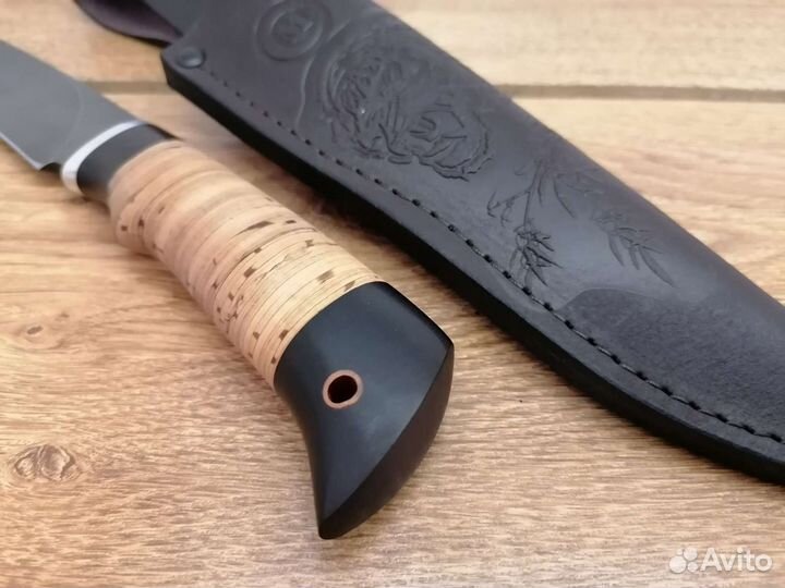 Нож Мурена из дамасской стали
