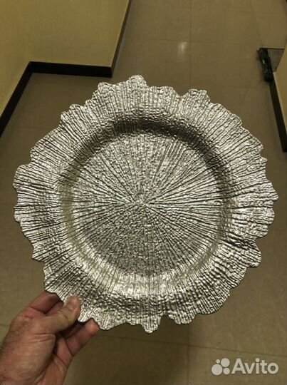 Тарелки декоративные пластиковые