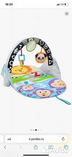 Развивающий коврик fisher price + пеленка