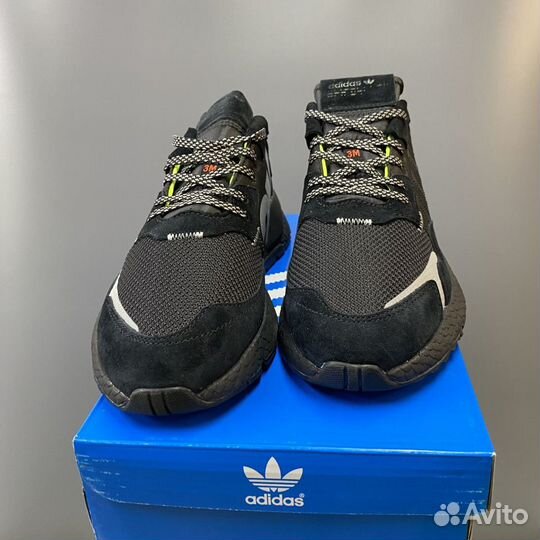 Кроссовки Adidas Nite Jogger 3M Core Black Green