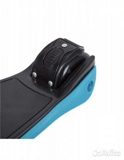 Самокат Novatrack rainbow Basic Black,голубой